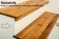 Mobile Preview: Treppenstufe Trittstufe Renovierungsstufe Setzstufe Eiche Rustikal farblos naturgeölt Massivholz Eiche LIGNAU Holzhandel Wuppertal